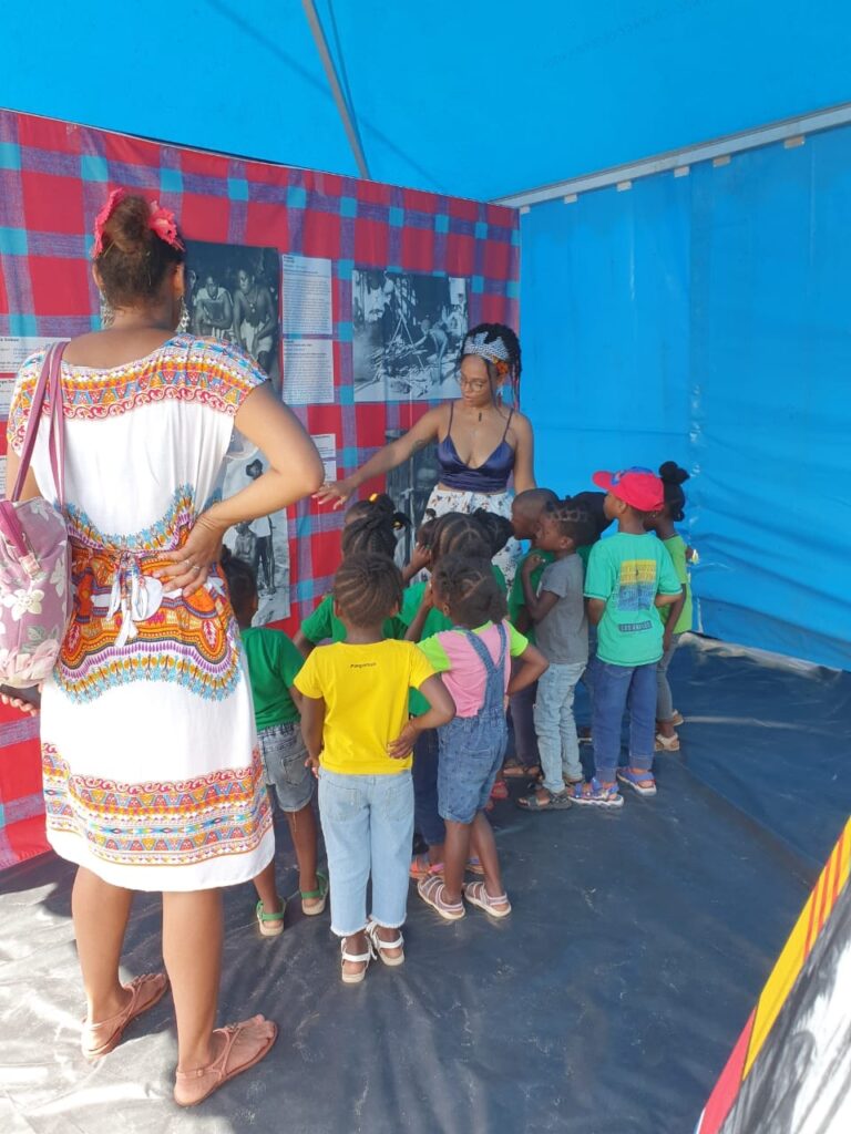 Opening exhibition ‘Fositen Gudu go na a foluku baka’ in Grand-Santi, French Guiana